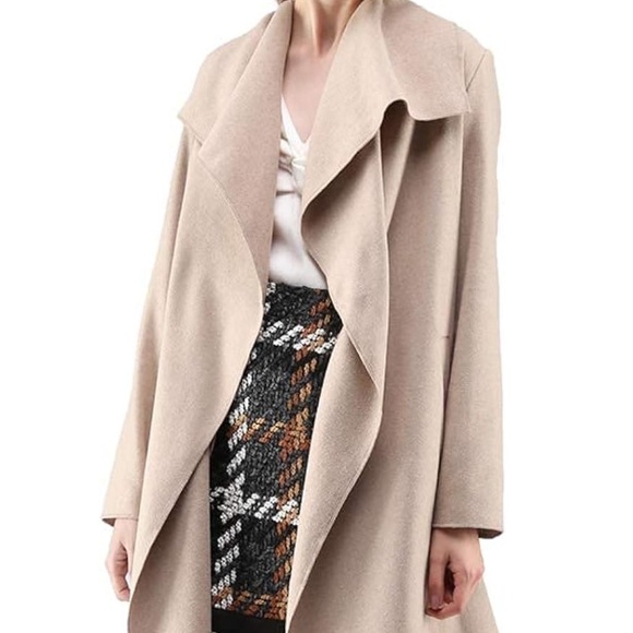 Chic Beige Trench Coat women jacket - Picture 3 of 7